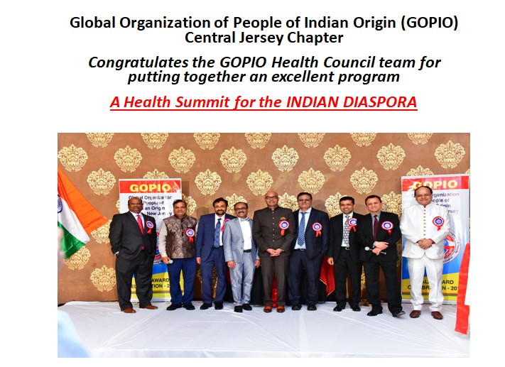 Health Summit for the INDIAN DIASPORA-GOPIO Health Council